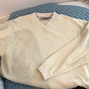 cream velour sweater